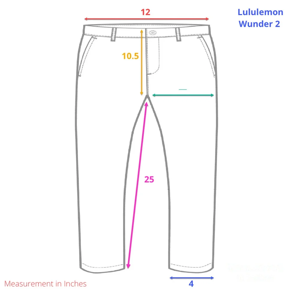 Lululemon Wunder Under High Rise Tight Size 2 Springscape Yoga Pants